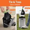 Pupzle Pooper Scooper Bags 2.0 For Side Clips, 30 Pupzle Replacement Bags, Swivel Bin Waste Bag Dog Poop, Refills for Pooper Scooper with Bag Attachment