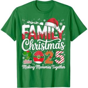 Family Christmas 2025 Matching Outfit Xmas Squad Santa T-Shirt S