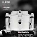 Cciyu Front Left Disc Brake Caliper Assembly w/Bracket 18-B4729 For Cadillac 2002-2006, Chevy 1999-2013, GMC 1999-2013, Hummer 2003-2009