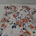 ZESICA Women's 2025 Summer Casual Floral Print Short Sleeve V Neck High Waist A Line Tiered Flowy Boho Maxi Dress 
X-Large