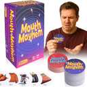 BUSOHA Mouth Mayhem Words So Hard Card Game - 3 in 1 Board Party Games for Adult Fun Travel Toy for Game Night with 220 Picture Cards and 30 Penalty Cards Gift for Friend Party Adults Age 18-30