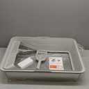 Stainless Steel Litter Box Extra Large for Big Cats and Multi-Cats | Jumbo Extra Large Metal Cat Box with High Sided Lid, Anti-Urine Leakage, Non-Stick,Include Litter Scoop (Silver Gray)