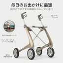 byACRE Carbon Ultralight Rollator Walker - 10.6 lbs Adult Walkers with 4 Wheels and Seat - Lightweight Seated Walkers with Wheels - Foldable Rolling Walker with Seat - Walker for Adults