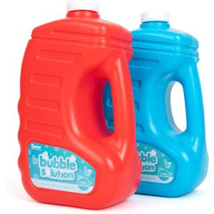 Darice 2 Pack 128oz Bubble Solution Refill for Bubble Machines & Blowers - Easter, Weddings, Birthdays, Outdoor - 4 Big Bubble Wands Included - Non-Toxic Safe for Toddlers & Kids