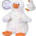 Coolable & Heatable Duck Stuffed Animals, Microwavable Stuffed Animal for Heat Therapy & Stress Relief, Cuddly Warm Duck Plush Toy Heating Pad, Cute Duckling Gifts for Women & Kids