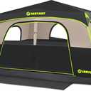 8 Person Instant Tent, Waterproof Pop Up Tents for Camping with Rainfly, 60 Seconds Easy Setup, Automatic Cabin Tent for Family Camping with Expandable Carry Bag & Upgraded Ventilation