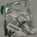 6" Stainless Steel Floating House Number 4, Metal Modern House Numbers, Mailbox Decor Number with Nail Kit, Coated Black, 911 Visibility Signage (Large 4)