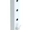 TOWKING 8000 lbs Square Drop Leg with Pin, Silver