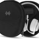 Geekria Elite Charging Headphones Case Compatible with Beats Solo 4, Studio Pro, Sony WH-H800 and More, Replacement Hard Shell Travel Carrying Bag (Black) Without Power Bank