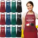 12 Pcs Housekeeping Appreciation Gifts Cleaning Apron for Housekeeping Week Cleaning Apron Bulk with Pocket Housekeeper Team Uniform Accessory for Hotel Service Staff Coworker Hospital Thank You Gift