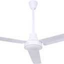 56" White Industrial Ceiling Fan – High-Performance DC Motor for Gyms, Schools, Studios, and Large Spaces – Quiet & Energy-Efficient – Wall Control Included, Extra Large