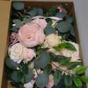 Piklado Faux Flower Swag Set of 2 for Wedding Welcome Signs Floral Swag Wedding Reception Ceremony Signs Decor (Pink)