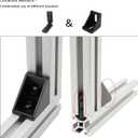 12Pcs Black 10 Series Aluminum Extrusion Profiles 1010 Series L-Shape Interior Corner Connector Joint Bracket with Screws for 10/10 1" x 1" 1 Inch x 1 Inch Extruded Aluminum Profiles