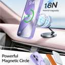 FNTCASE for iPhone 17 Case: [Compatible with Magsafe] Translucent Matte Cases with [Full Camera Protection] [Screen Protector] Military Grade Shockproof Protective Phone Cover - Light Purple (iPhone 17(6.3 inch))