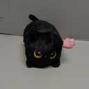 Mewaii Black Cat Plush, Cute Cat Plushies Toy, Soft Kitten Plushie Cuddle Pillow, Anime Plushie Doll, Cute Stuff Toys Gift for Girls, Boys and Males (8 Inch)