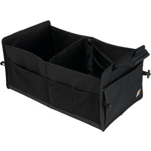 Carhartt Universal Collapsible Cargo Trunk Organizer, Portable Accessory Storage Organizer for Automotive, SUV, Trucks & Cars, Black, One Size