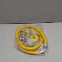 48" Gas Dryer Hose Kit,Stainless Steel Stove Gas Line with Connector 1/2" MIP 1/2"FIP 3/4"MIP Fitting,5/8" OD(1/2" ID) Gas Connector Kit for Stove,Gas Stove, Dryer,Water Heater-by MIFLUS