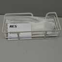 KES Over The Door Ironing Board Holder, Ironing Board Hanger Over Door Organizer with Storage Shelf Y and T Shaped Fits for 1 3/8 Doors White, HIR501A-WH