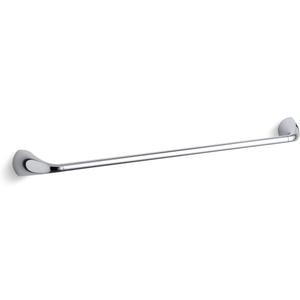KOHLER 37051-CP Alteo Bathroom Towel Bar, 24 inch, Installation Tools Included, Corrosion Resistant, Premium Metal Construction, Polished Chrome