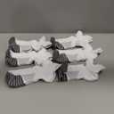 PAPLUS Ankle Compression Sock for Men and Women 6 Pairs, Low Cut Compression Running Sock with Ankle Support (Large-X-Large)