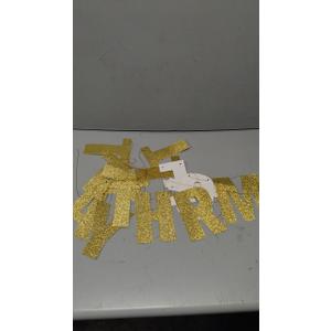 Golden Glittery Letters