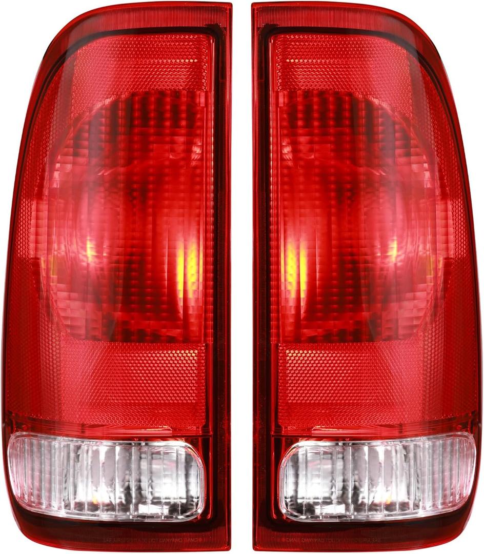Boine Tail Light Compatible With 1997-2003 Ford F150 1999-2007 F250 F350 F450 F550 Super Duty Driver and Passenger Side Rear Light Brake Lamps