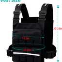 SUNRISING Weight Vest for Men WomenAdjustable Weighted Vests Strength and Endurance Training Fitness Workouts Tactical RunningExcluding Lead Blocks, One Size