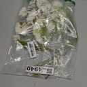 15 Bundles Artificial Flowers White Artificial Daisy Flowers UV Resistant Outdoor Fake Wildflowers with Stems Faux Greenery Shrubs Plants Arrangements for Wedding Decoration Home Garden Decoration