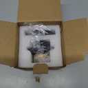 Tub Drain Black Tip Toe Bathtub Drain Conversion Kit Assembly, Replacement Bath Drain Trim Kit with Single Hole Overflow Faceplate and Fine/Coarse Thread, Matte Black