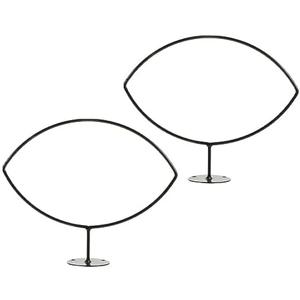 WHAMVOX 5Pcs Wall Mounted Iron Football Rack Durable Wall Ball Holder for Soccer Rugby Volleyball Display and Storage Organizer for Sports Equipment