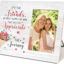 shupai Best Friend Wood Picture Frame Gift-8x10 Inch, Friendship Gifts for Friend, Birthday Gifts Christmas Gifts, Wood Photo Frame for Tabletop or Wall Display, Holds 4 x 6 Inch Photo-16