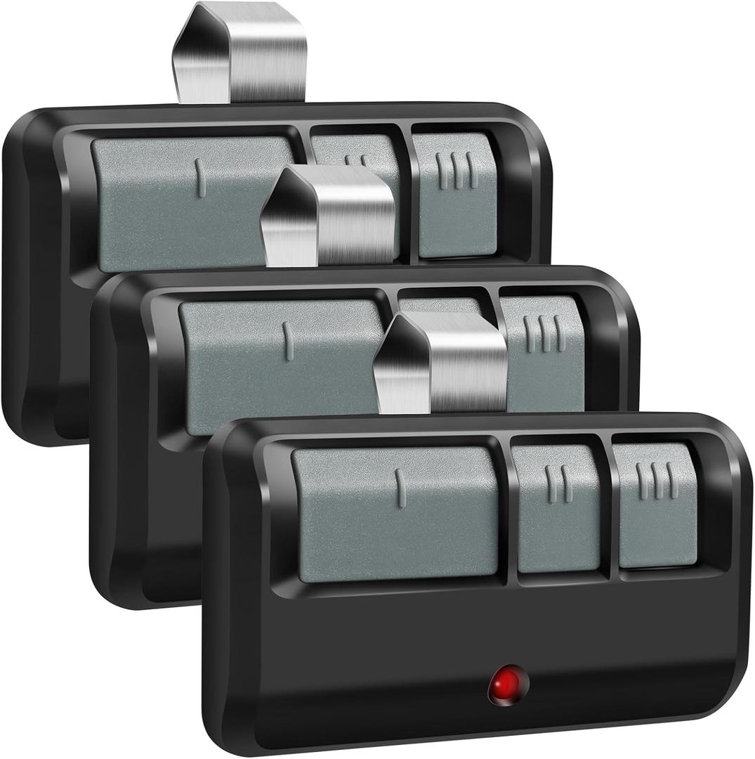 3 Replacement for Liftmaster Chamberlain Sears Craftsman 893MAX Garage Door Opener Remote (Grey)