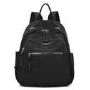 Lazonedy Backpack Purse for Women Ladies Nylon Bag Casual Daypack Travel Shopping Pack (B Style Black 3)
