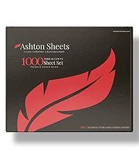 Ashton Sheets Premium 1000 Thread Count Egyptian Cotton Twin XL Fitted Sheet Only  22" Deep Pocket Twin XL Fitted Sheet, Easy Snug Fit, Soft Sateen Weave, Extra Long Staple Cotton XL Twin  White Ashton Sheets Premium 1000 Thread Count Egyptian Cotton Twin XL Fitted Sheet Only  22" Deep Pocket Twin XL Fitted Sheet, Easy Snug Fit, Soft Sateen Weave, Extra Long Staple Cotton XL Twin  White