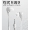 Acoustix Stereo Ear Buds with Microphone - White, 3.5 mm 