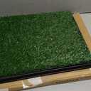 Artificial Grass Puppy Pad with Tray 16x20 inch | Reusable Indoor & Outdoor Dog Potty Training Mat System | Washable Fake Grass Pet Housebreaking Pad for Puppies & Small to Medium Dogs by PETMAKER