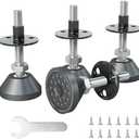 Aglaiprty Heavy Duty Furniture Levelers - Dual Thread Design with Nut Kit - Adjustable Feet for Tables, Cabinets, Chairs, Workbench, Sofa - Supports 1420LBs - 4 Packs