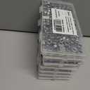 7 x 150Pieces M6-1.0mm Nylon Lock Nuts,SpzcdZa 304(A2-70) Stainless Steel LockNuts for Industrial and Construction Fasteners;Standard Metric Thread Nylock Nuts