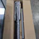 Shintenchi 4 Pieces Patio Furniture Set All Weather Textile Fabric Outdoor Conversation Set, with Glass Coffee Table, Loveseat, 2 Single Chairs for Home, Garden, Lawn, PorchBlack