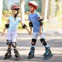 Adjustable Inline Skates for Girls and Boys with Full Light Up Wheels, Fun Illuminating Beginner Roller Skates Blades for Kids Youth Adult Women and Men, Outdoor and Indoor, Size: X-Large - Adult (9-12 Women/8-11 Men)