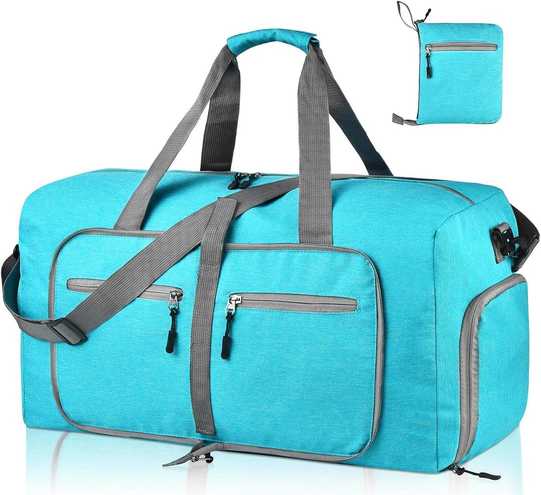 Dimayar 85L Travel Duffle Bag for Men Women - Foldable Duffel Bag with Shoes Compartment - Overnight Bags Waterproof & Tear Resistant(Mint Green) Dimayar 85L Travel Duffle Bag for Men Women - Foldable Duffel Bag with Shoes Compartment - Overnight Bags Waterproof & Tear Resistant(Mint Green)