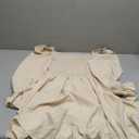 LYANER Women's Square Neck Lantern Long Sleeve Ruffle Shirred Flowy Party Mini Dress Size S