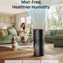 DREO Smart Evaporative Humidifier Large Room up to 1000ft, 800ml/h High Output Air Humidifiers for Bedroom, 10L, 50H Long Runtime with Precise Humidification for Plants, Home, Office, Black, HHM774S