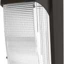 Lithonia Lighting LED Wall Pack Light with Glass Lens, 4000K Cool White Light, Photocell Sensor, MVolt 120-277V, Textured Bronze (TWX1 LED P2 40K MVOLT PE DDBTXD)