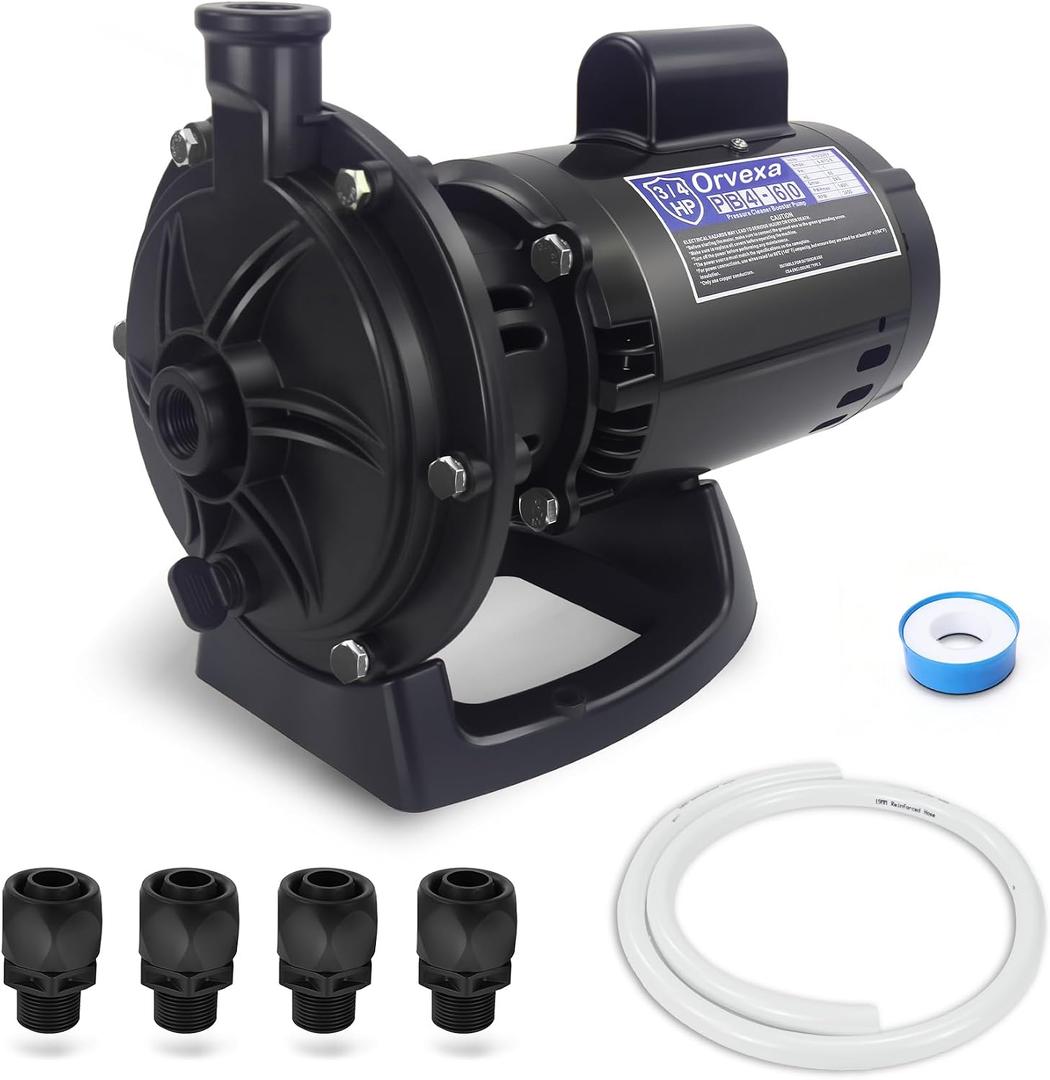 PB4-60 Booster Pump Kit 3/4 HP Replacement for Pentair Polaris PB4-60 Pool Booster Pump,Compatible with Hayward/Letro/Polaris 280/380/480/3900 Pressure-Side Pool Cleaner,115/230V,Quieter Operation