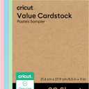Cricut Value Cardstock, Pastels Sampler - 8.5 in x 11 in (80 ct)