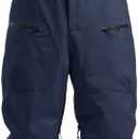 GSOU SNOW Men Snow Bibs Women Baggy Ski Pants Snowboard Overall Insulated Waterproof Windproof Warm Winter (X-Large, Navy)