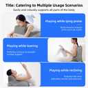 Bed Reading Pillow for Lying Down, Dual-Use Back Support Pillow for Sitting and Lying, Suitable for Reading, Leaning, and Back Support. alleviates Elbow, Neck, and Shoulder Pain