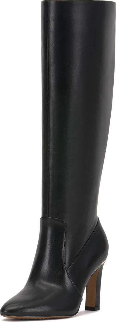Vince Camuto Women's Gylina Extra Wide Calf Knee High Boot, Black, W 7.5