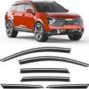 Out-Channel Window Visors Rain Guards for Kia Sportage 2023-2026 | 6PCS, Tape-on Extra-Thick Extra Durable Window Deflectors, Vent Shades ,Window Visor ,Vent Visors Exterior Car Accessories